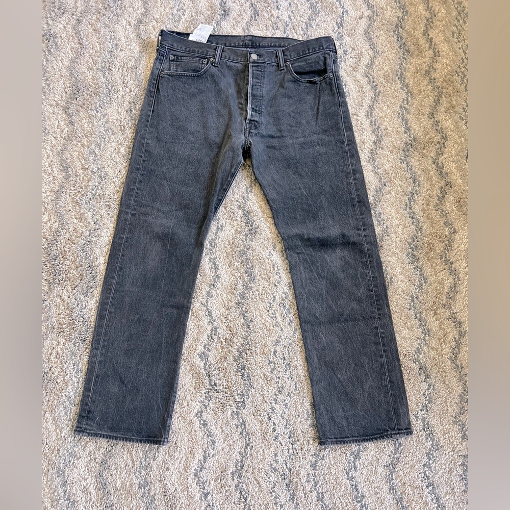 Men's Straight Fit Jeans in Charcoal Gray